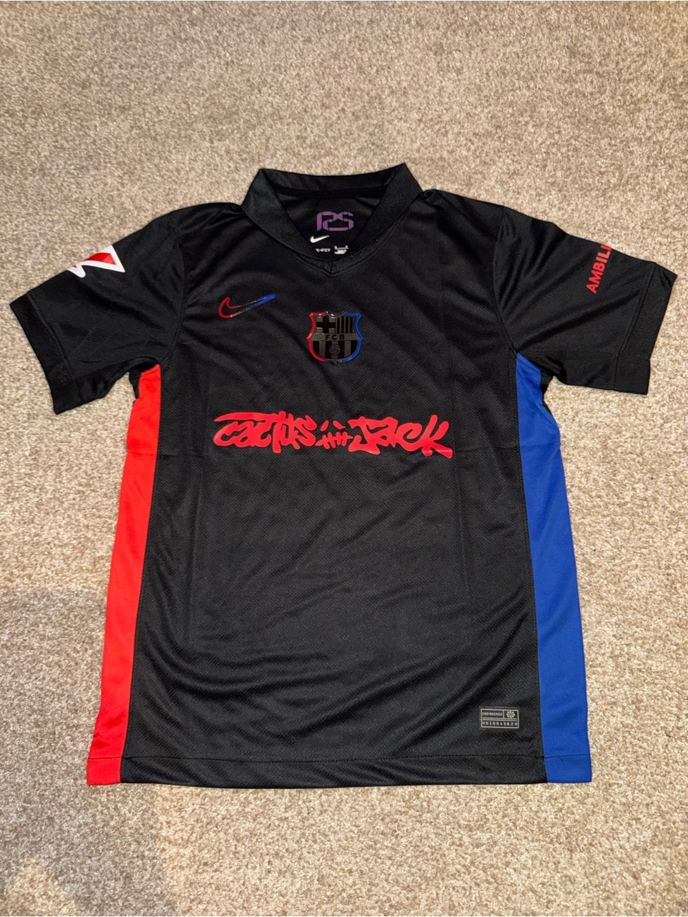 Nike FC Barcelona x Cactus Jack 2024/2025 Men’s Away Soccer Jersey 🆕